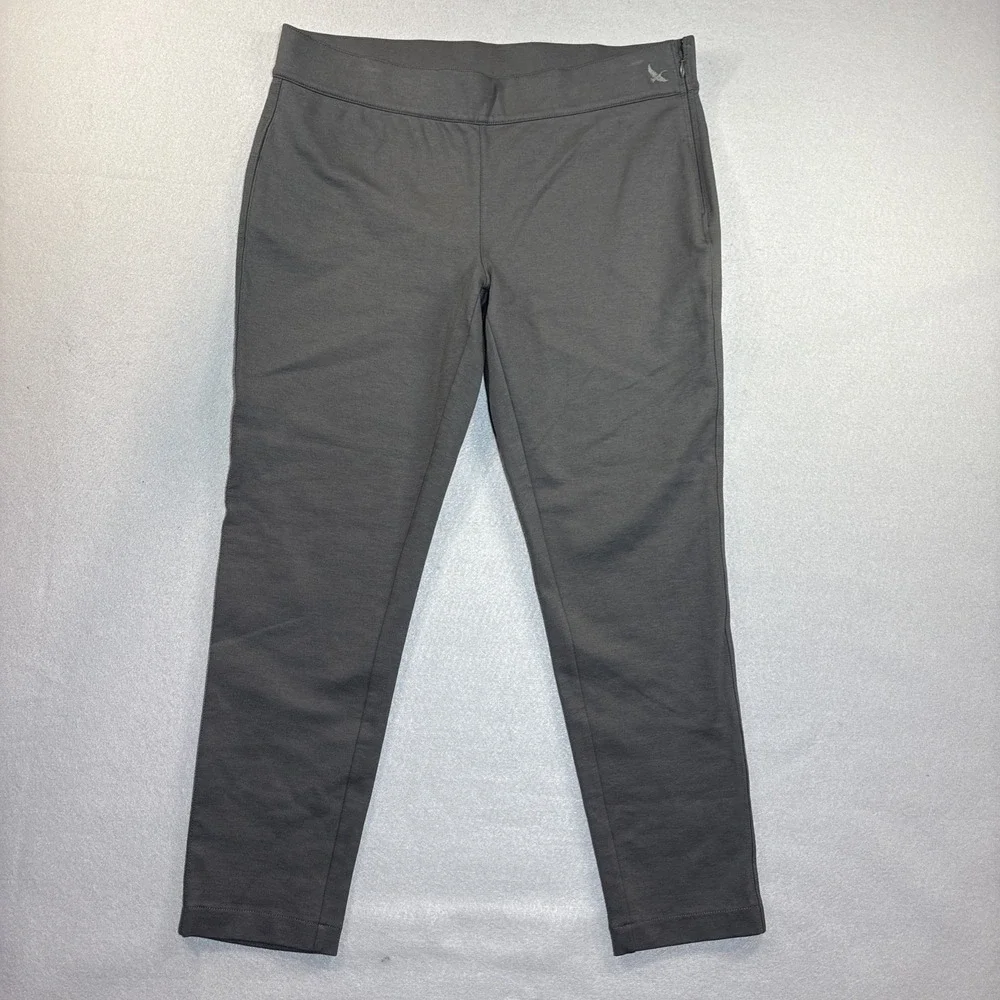 Eddie Bauer Travex Pants Women 12 Black Stretch Nylon Outdoor Hiking Lightweight